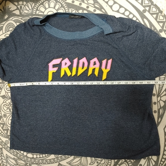 WILDFOX Friday Graphic Top Size S - Picture 12 of 13